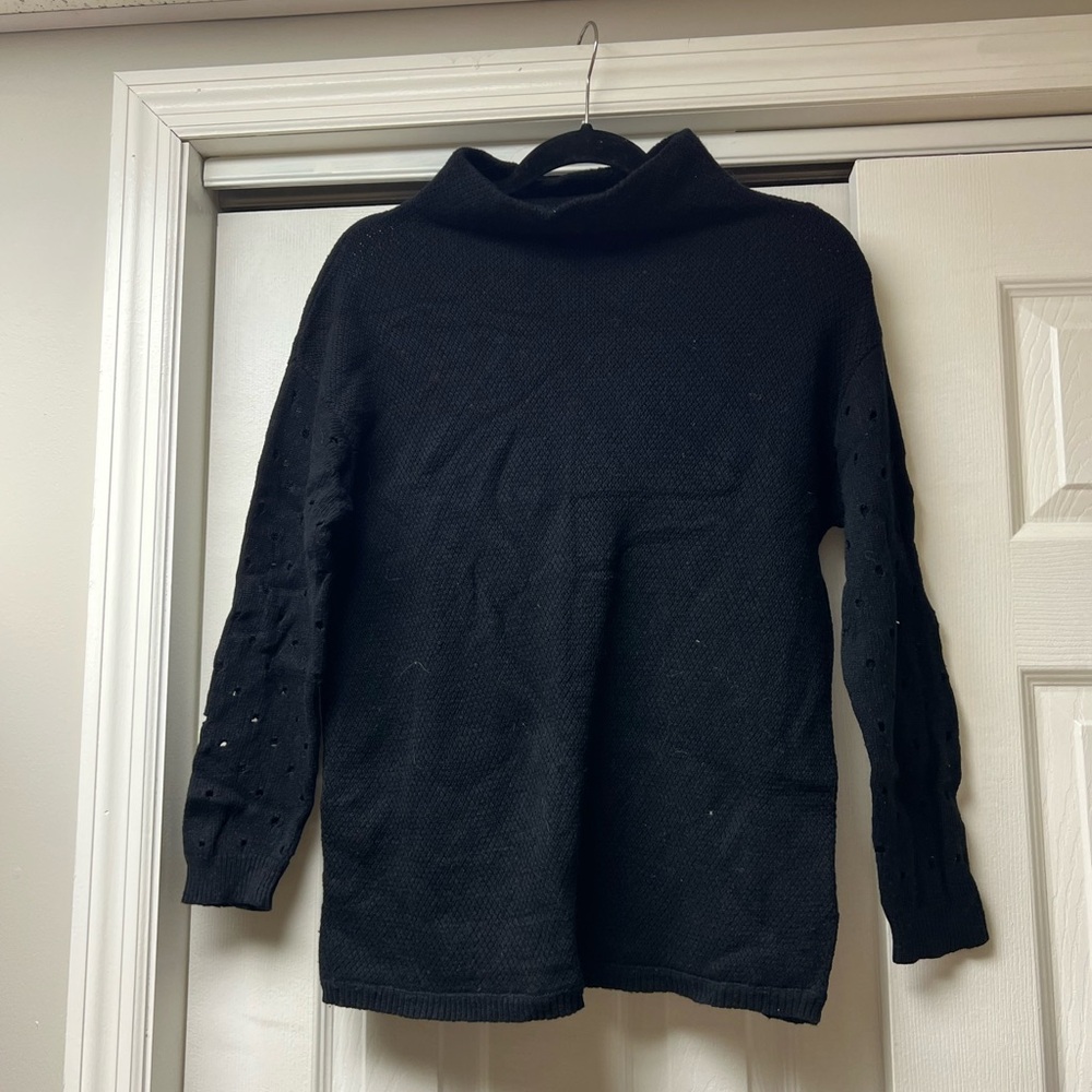 Moth Black Cowl Neck Sweater